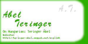 abel teringer business card